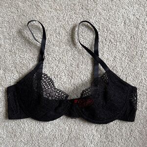Josie NATORI black lace underwire bra 32B
